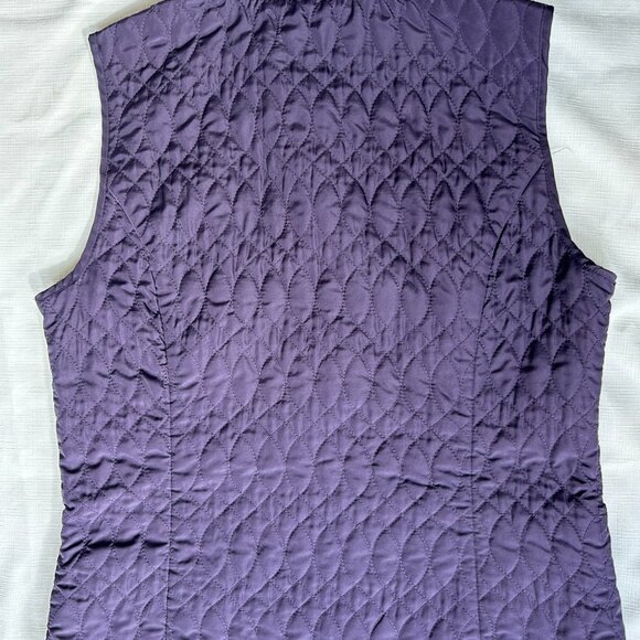 NorthCrest Classic Lightweight Purple Quilted Vest Size Medium 10-12 - Picture 2 of 8